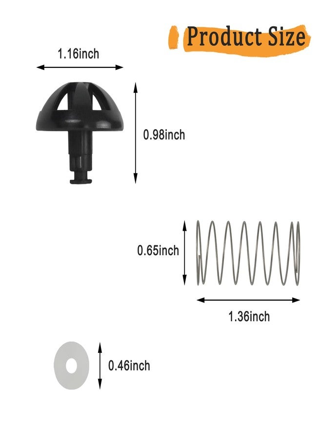 Delixike Coffee machine parts 2-Pack Coffee Replacement Brew Basket Spring Loaded Stopper Kits Fits For Mr. Coffee Hamilton Parts Number 990117900 990237500 Coffee Machine Accessory - Image 2