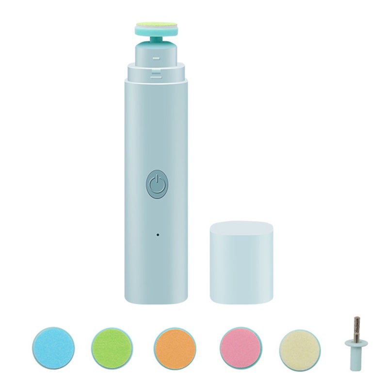 Electric Infant Nail Clipper Safe Simple Operation Portable Low Noise Durable Infant Nail Trimmer for Toddler Kids Blue - Image 1