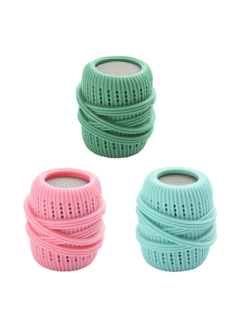 Excefore 3pcs Laundry Ball Sponge Ball  Washer Soap Ball Substitute Laundry soap Washing Drying Ball Washer Ball Laundry Washer Washing Machine Washing Ball  - Image 1