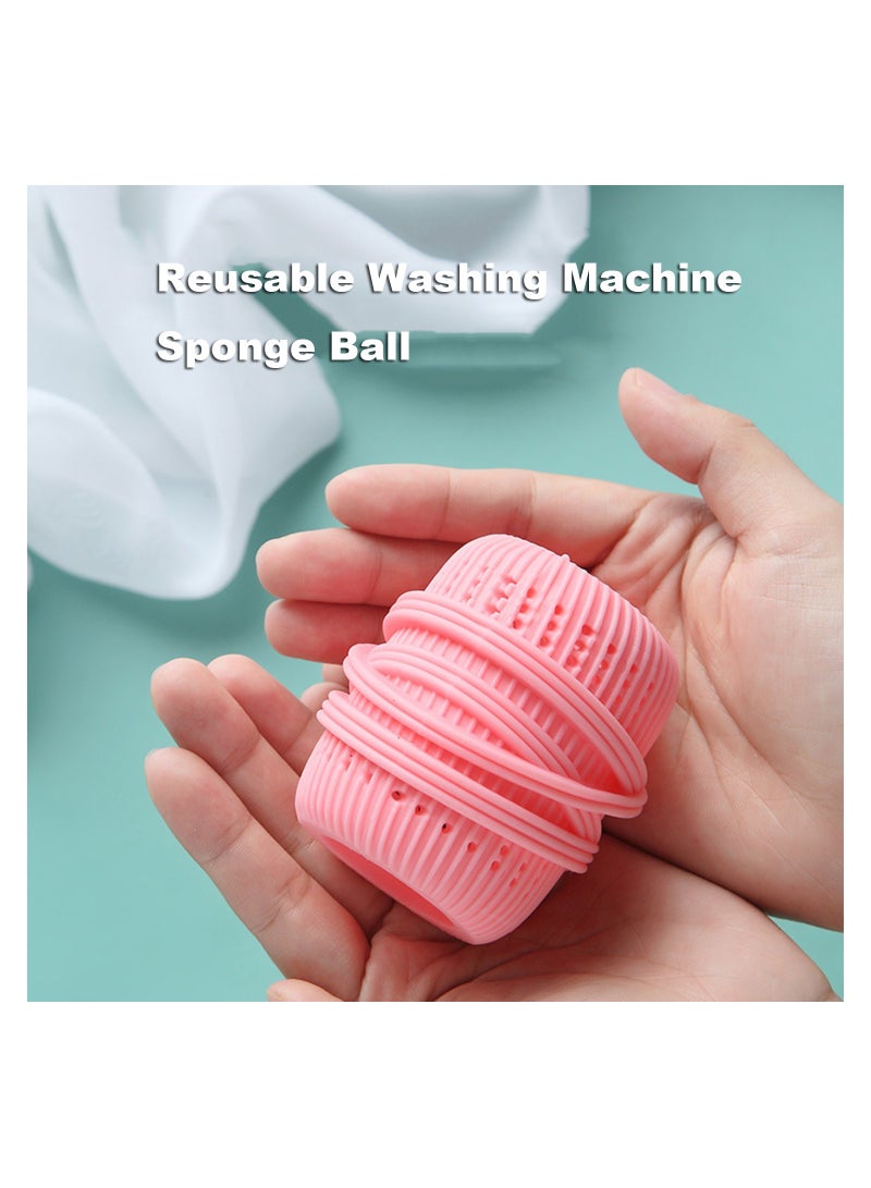 Excefore 3pcs Laundry Ball Sponge Ball  Washer Soap Ball Substitute Laundry soap Washing Drying Ball Washer Ball Laundry Washer Washing Machine Washing Ball  - Image 3