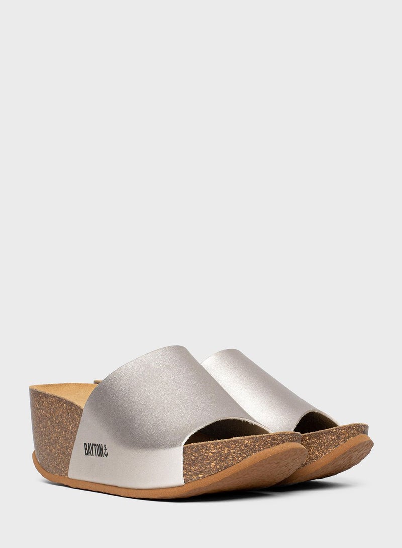 BAYTON Fuerte One Strap Wedge Sandals - Image 5
