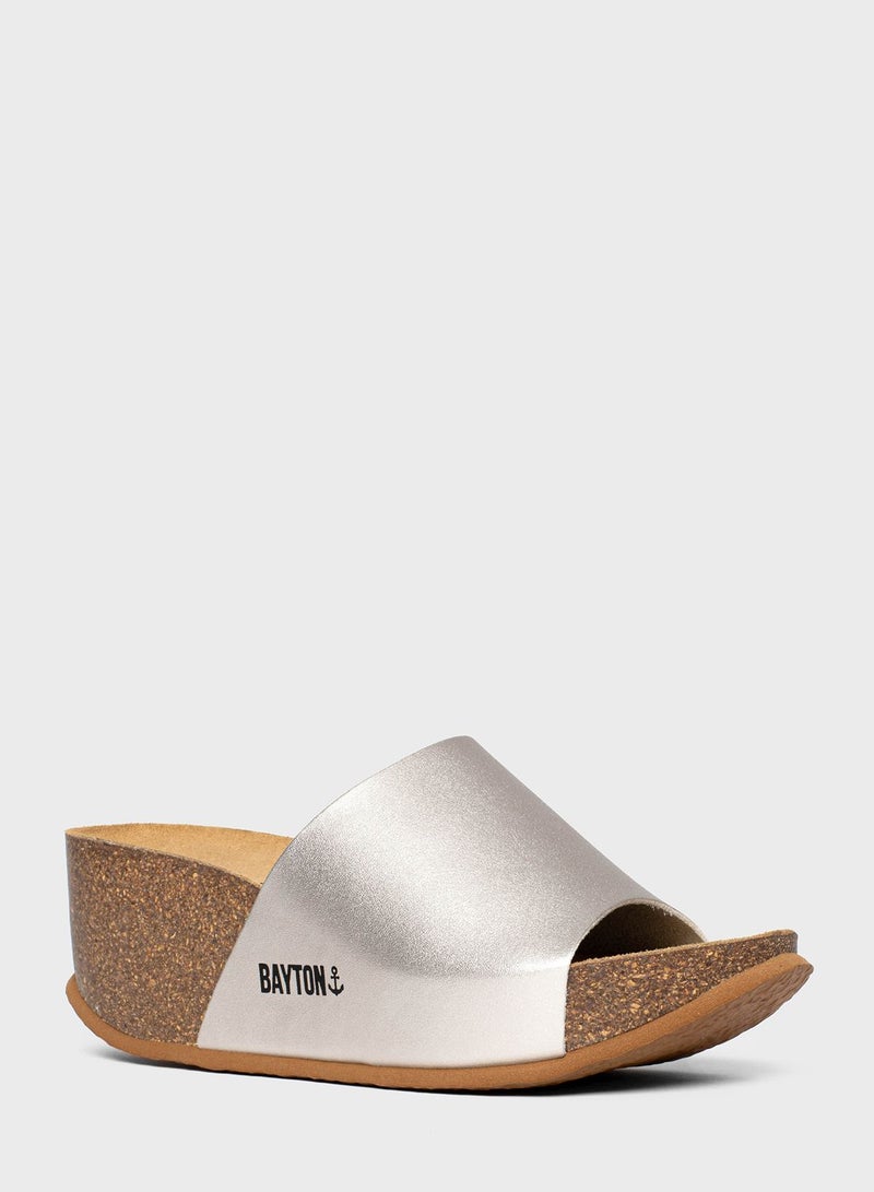 BAYTON Fuerte One Strap Wedge Sandals - Image 3