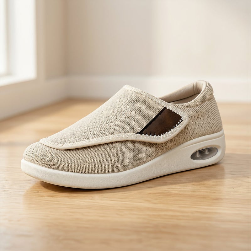 Wide Swollen Feet Friendly Shoes Adjustable Strap Gray 38 - Image 2
