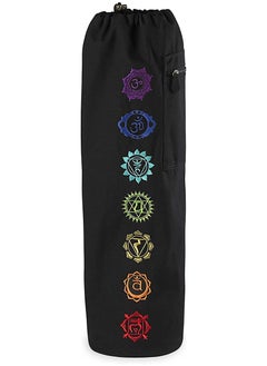 MERCH 7 Chakras Embroidered Yoga Bag With Yoga Mat - Enable Your Path Towards Yogic Lifestlye  - Image 3