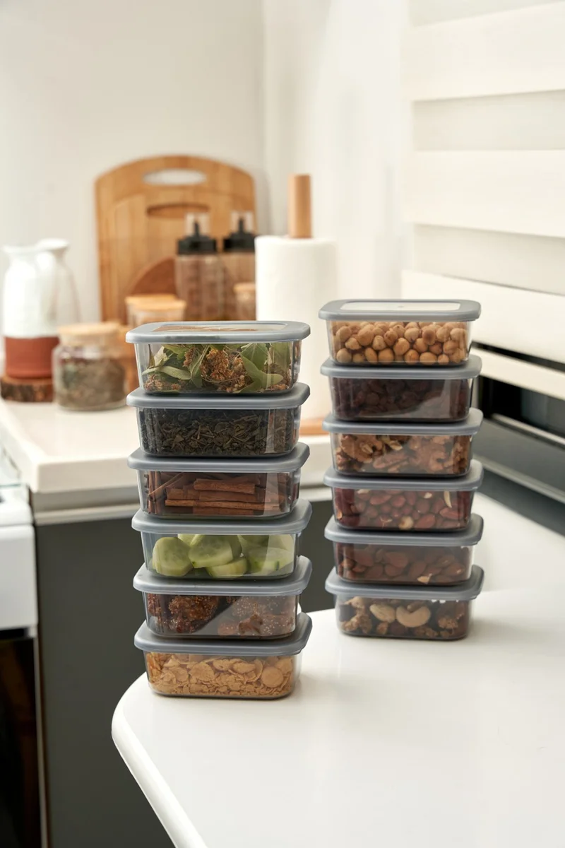 FH finehome Nordin 12-Piece Rectangular Storage Container 250ml