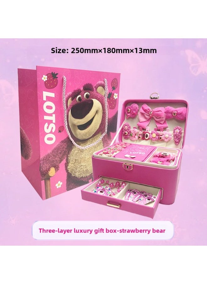 Girl's Birthday Gift Little Girl Children's Jewelry Box Makeup 6 Aisha 3 Princess Aisha 5 Aisha's 4 Year Old Toy-Color:"Three Layers Of Luxury" Strawberry Bear Jewelry Box (gift Bag) - pzsku/ZA1DC291C20D618A3A37BZ/45/_/1741676490/c7776517-01d6-4372-9699-2fb6e3177025