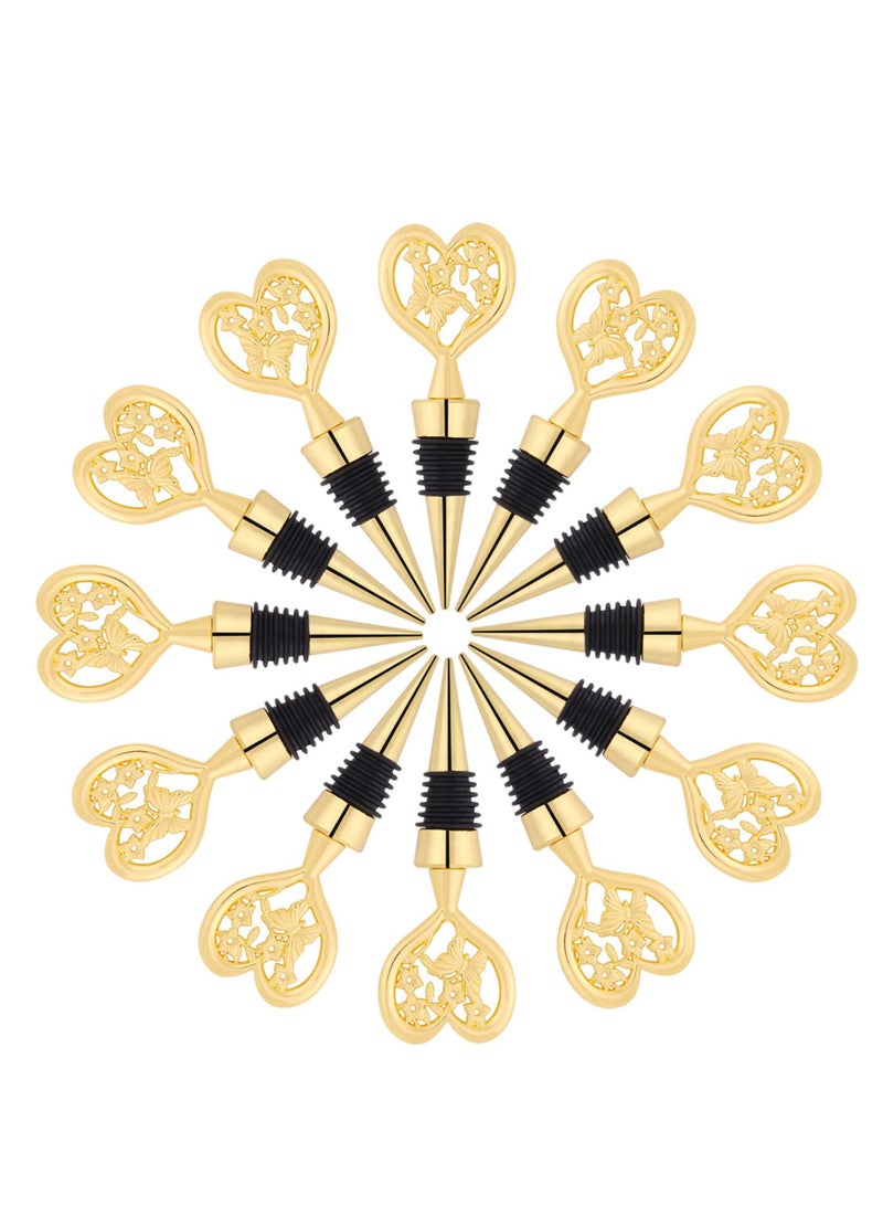 KASTWAVE Wine Stoppers, 12 Pcs Butterfly Wine Stoppers, Wedding Favors, Bridal Shower Gifts, and Birthday Party Souvenirs, Durable Beverage Corks for Preserving Wine Freshness  - Image 2