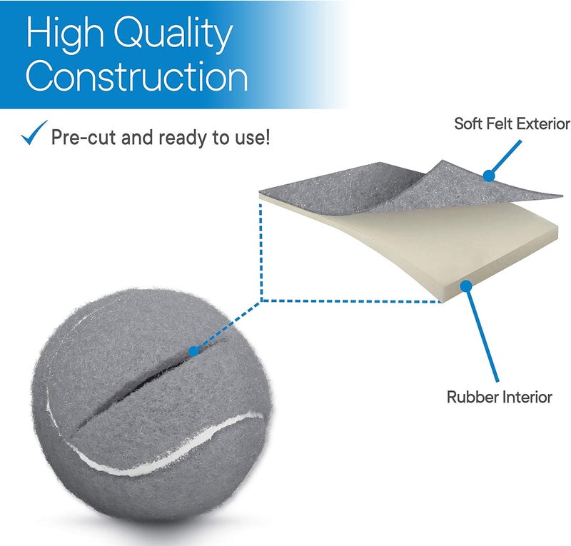 RMS Walker Glide Balls - Precut Opening for Easy Installation, Fit Most Walkers - Image 4