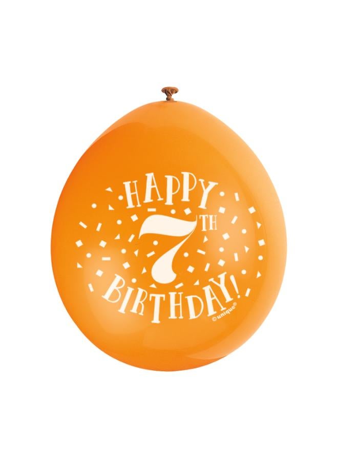 Unique 9" Happy 7Th Birthday Balloons - Image 5