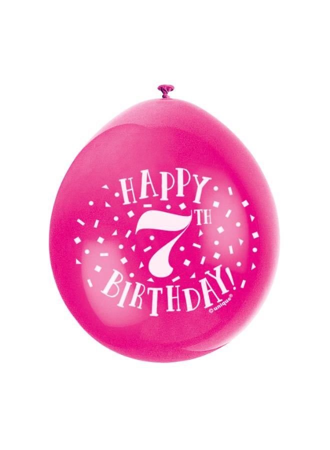 Unique 9" Happy 7Th Birthday Balloons - Image 3