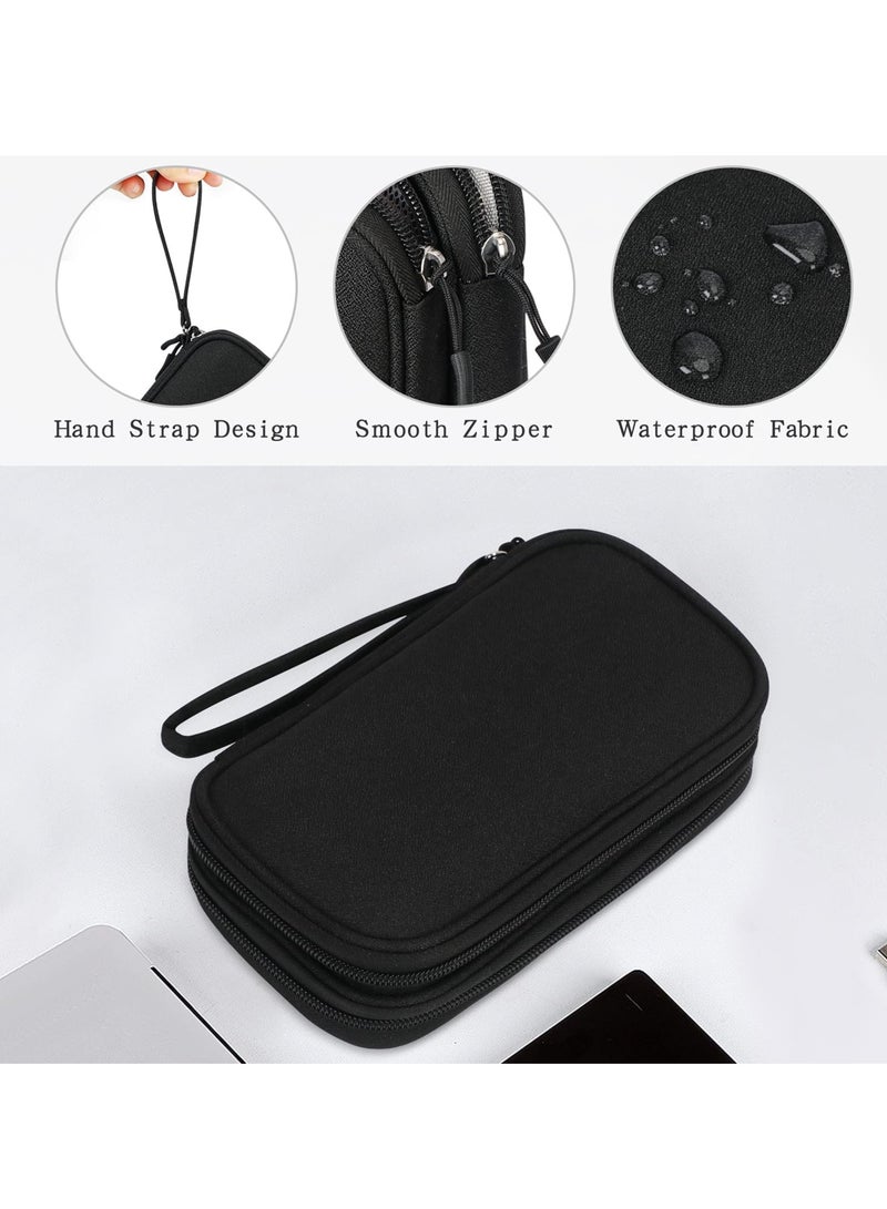 erorex Portable Cable Electronic Accessories Storage Bag Travel Gear Bag Organizer for Usb Power Bank Sd Card Charging Cable Earphone Adapters or Camera Accessories - Image 2