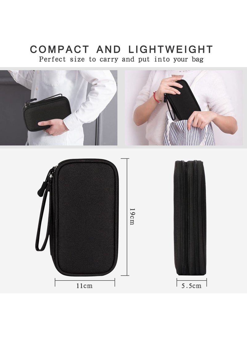 erorex Portable Cable Electronic Accessories Storage Bag Travel Gear Bag Organizer for Usb Power Bank Sd Card Charging Cable Earphone Adapters or Camera Accessories - Image 5