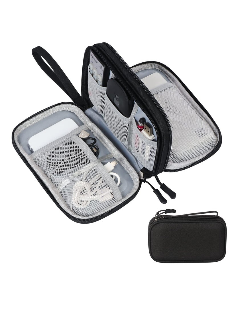erorex Portable Cable Electronic Accessories Storage Bag Travel Gear Bag Organizer for Usb Power Bank Sd Card Charging Cable Earphone Adapters or Camera Accessories - Image 3
