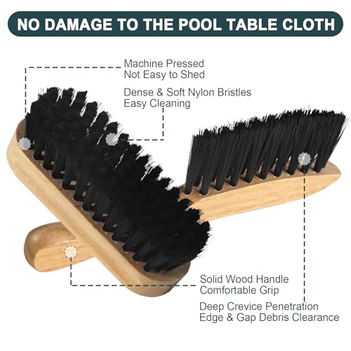 KukLynx Foam Billiard Tables Cleaner Spray with 2 Pool Table Brushes, 1 Static Gloves, 1 Cloth - Essential Pool Table Cleaning Kit & Billiards Pool Table Accessories Kit for Billiards Players - Image 5
