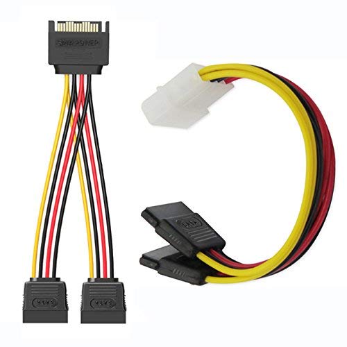 Qook Hard Drive Connector Pack: 4in1 SATA Data & Power Splitter Cables (6-pack) - Image 4