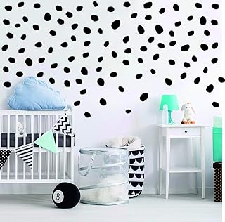 Easu Polka Dots Wall Decal Irregular Dots Wall Decal Removable Vinyl Polka Dot Decor Modern Wall Sticker Nursery Wall - Image 1
