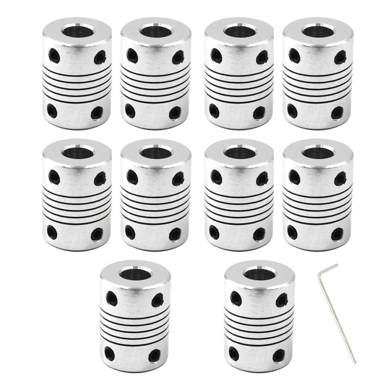 SeeRaphee Beam Coupling Flexible Coupling 6mm to 8mm Shaft Coupler for 3D Printer and CNC Machine-Length 25mm Diameter 19mm 10PCS - Image 5