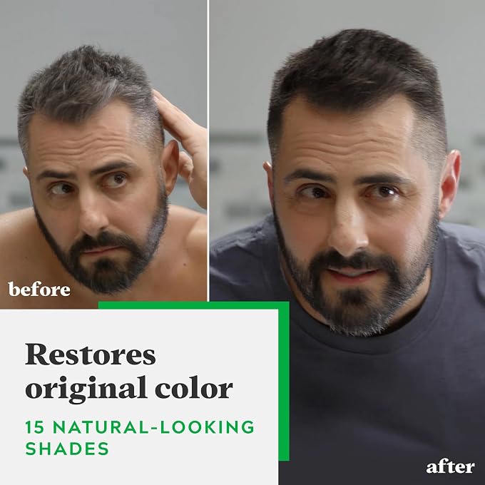 Just For Men , Shampoo-In Hair Color, Jet Black H-60 For Men, 1 Application - Image 2
