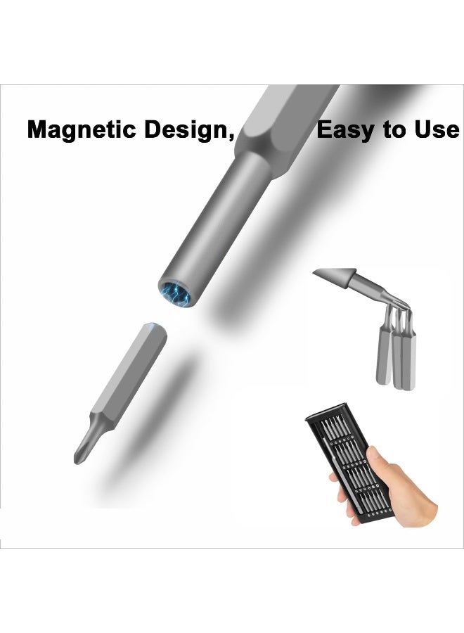 Poaker 24-In Precision Screwdriver Set Mini Magnetic Tool Kit For Electronics Phones Tablets - Image 4