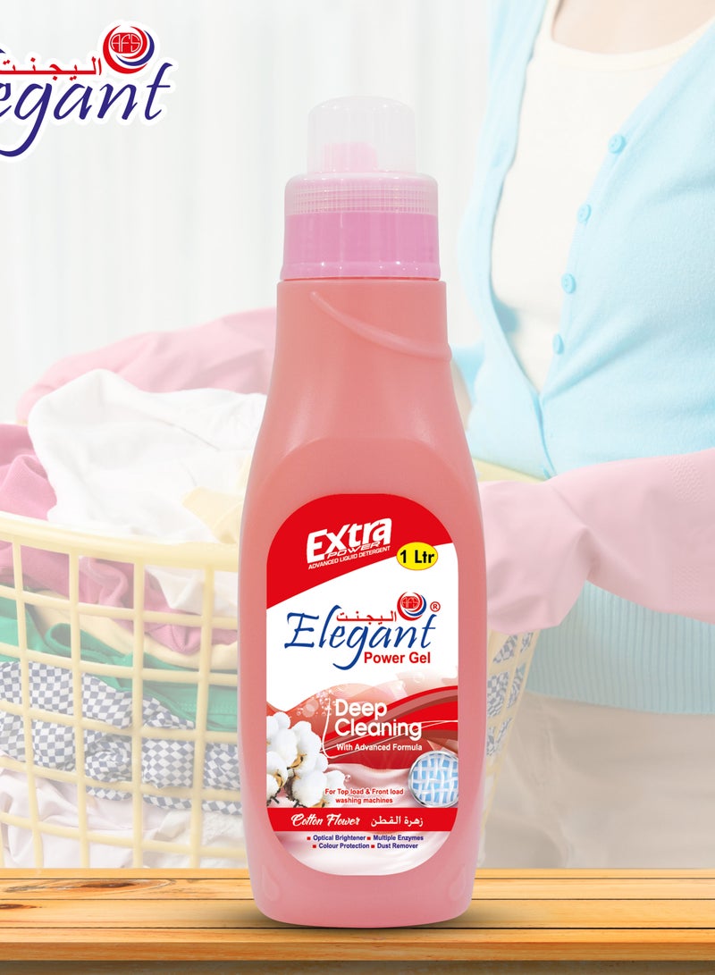 Elegant Cotton Flower Power GEL 1 Liter Liquid Detergent  - Image 2