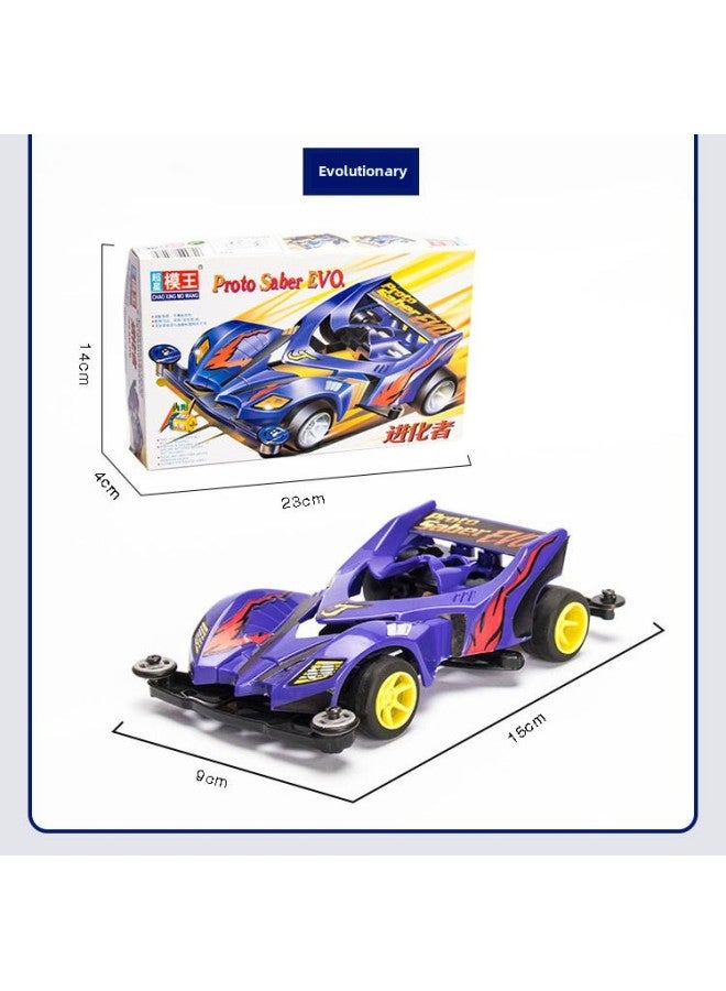 Assembled Four-wheel Drive Superstar Model King Charge War God Devil Commander Whirlwind Charge Youth Science And Education Racing Model-Color:Model King Black Big Mac