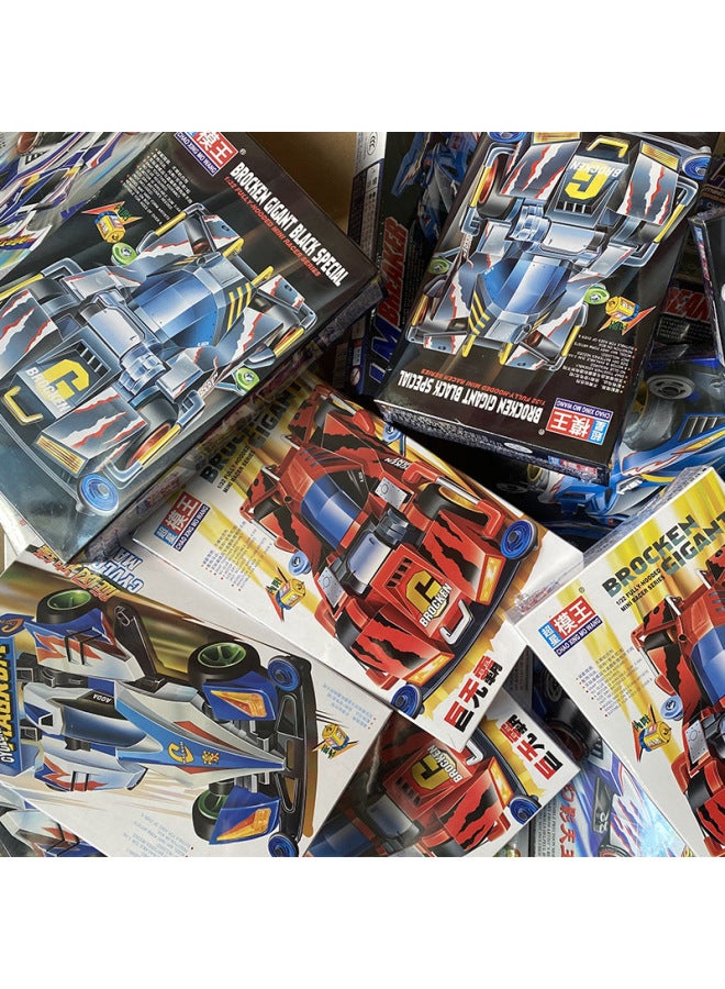 Assembled Four-wheel Drive Superstar Model King Charge War God Devil Commander Whirlwind Charge Youth Science And Education Racing Model-Color:Model King Black Big Mac