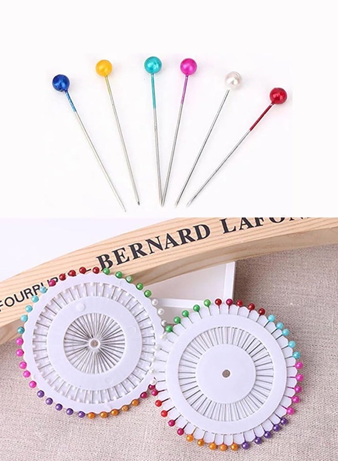 Sweet Life 480 Pieces Multicolor Sewing Pins Straight Quilting Pearl Head Pins for Christmas and Other Crafts Making - Image 5