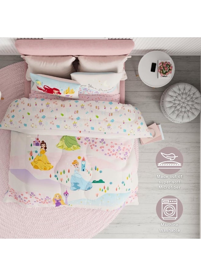 Franco Franco Disney Princess Kids Bedding Super Soft & Cozy Comforter and Sheet Set, Full  - Image 5