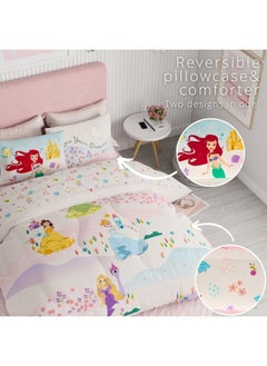 Franco Franco Disney Princess Kids Bedding Super Soft & Cozy Comforter and Sheet Set, Full  - Image 4