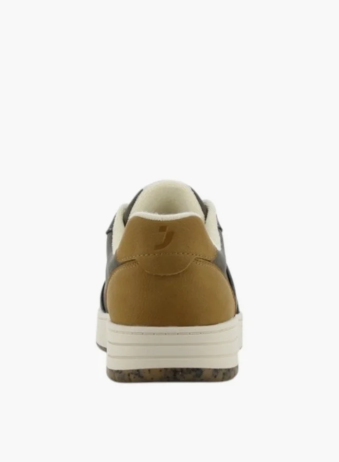 SJ SJ Men's Panelled Sneakers with Lace-Up Closure - 637592-U54
