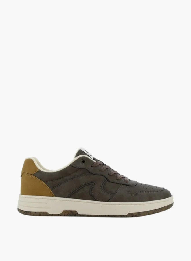 اس جي SJ Men's Panelled Sneakers with Lace-Up Closure - 637592-U54