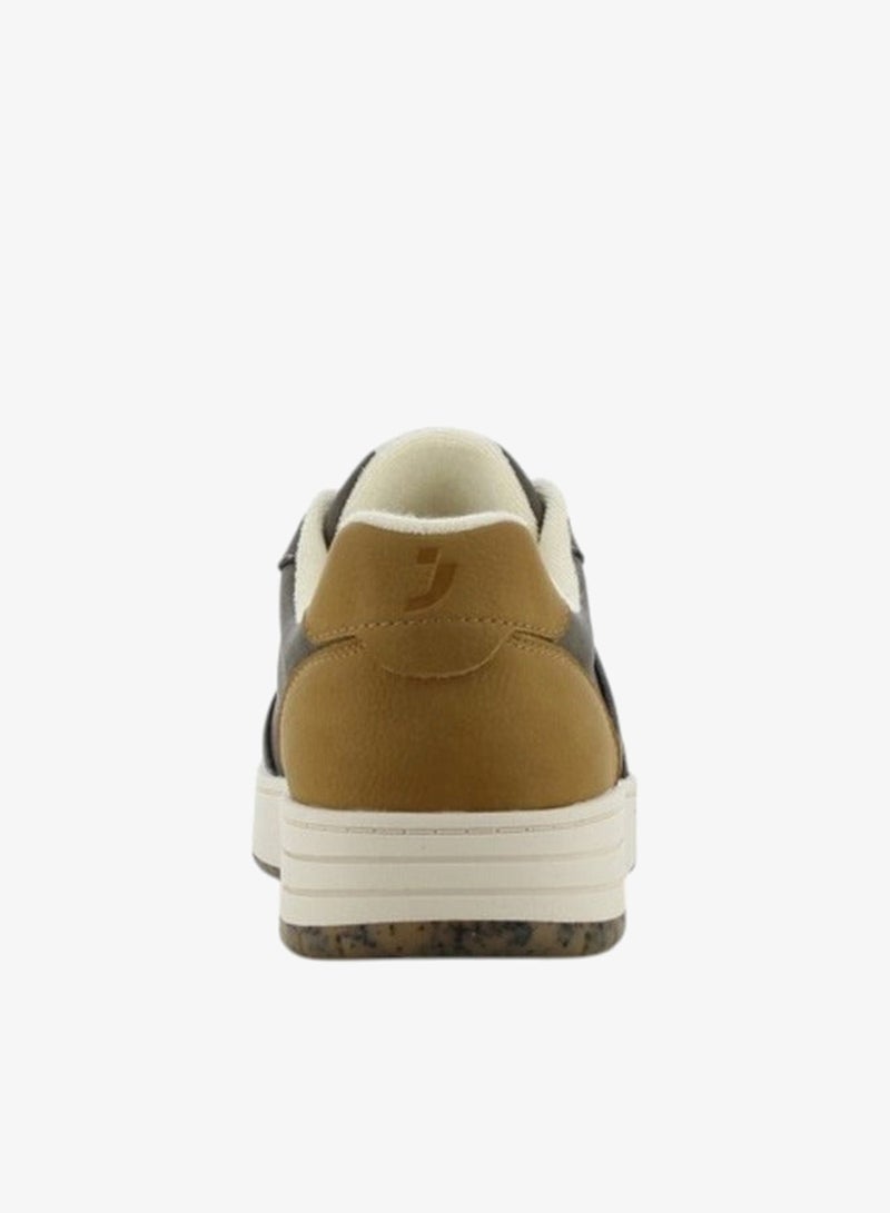 SJ Men's Panelled Sneakers with Lace-Up Closure - 637592-U54 - Image 4