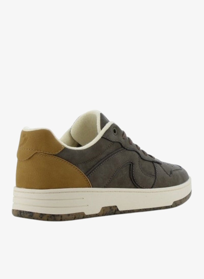 SJ Men's Panelled Sneakers with Lace-Up Closure - 637592-U54 - Image 3