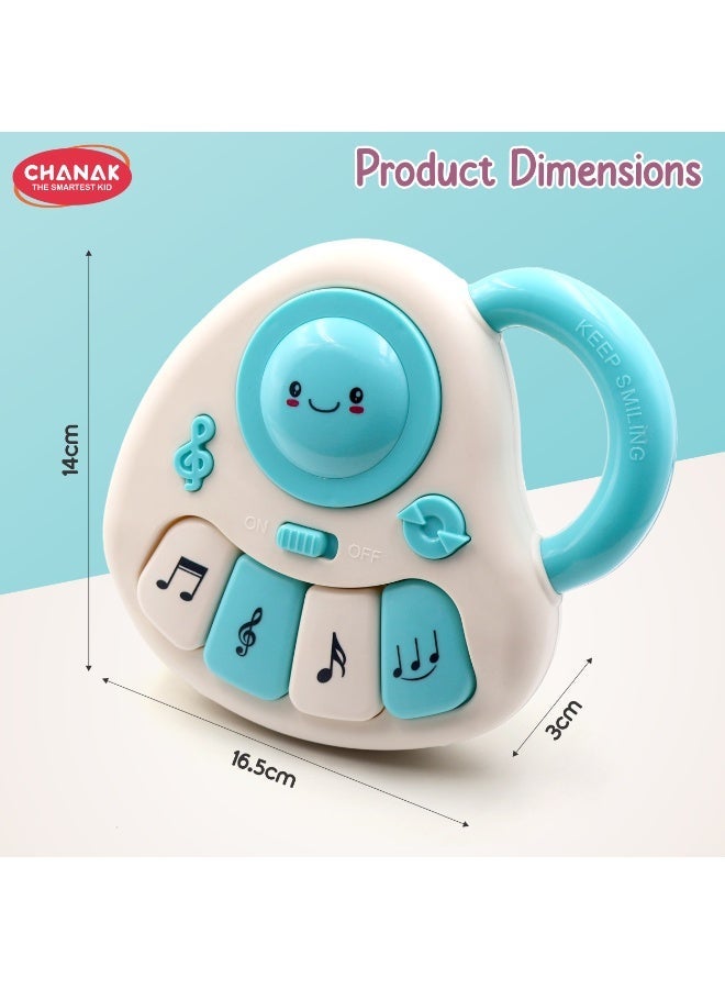 Chanak Baby Piano Musical Infant Toy 4 Key Nodes with 31 Music melodies includes Learning numbers & shapes, Flashing Lights Early Learning Baby Tiny Tunes For Boys Girls, Age 6 to 12 months (Color As Per Availability) - Image 5