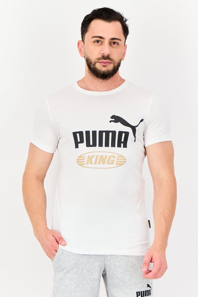 PUMA Men Slim Fit Short Sleeve Outdoor T-Shirts, White - Image 1