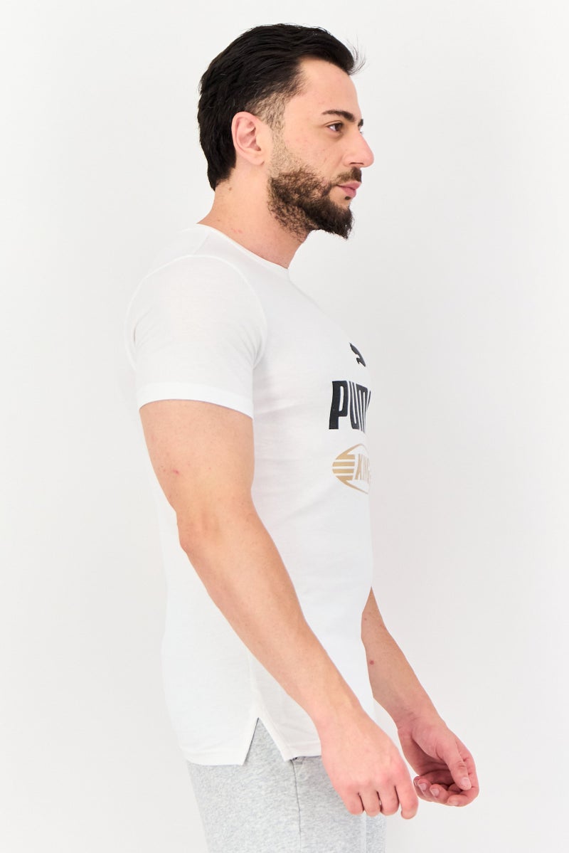 PUMA Men Slim Fit Short Sleeve Outdoor T-Shirts, White - Image 2