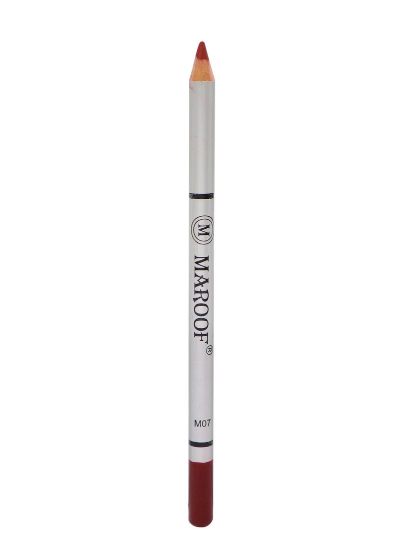 MAROOF Soft Eye and Lip Liner Pencil M07 Berry Red - Image 5