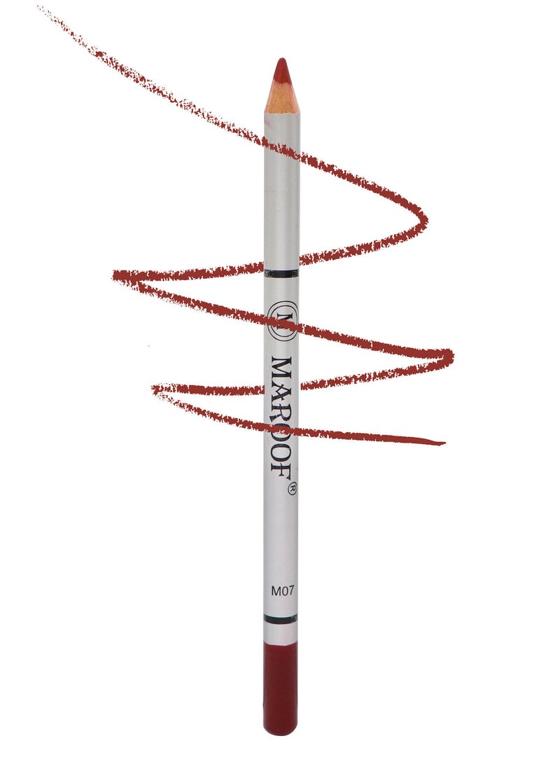 MAROOF Soft Eye and Lip Liner Pencil M07 Berry Red - Image 4