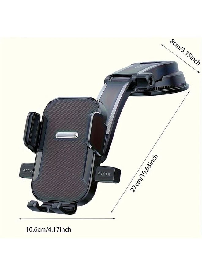 Universal Black Car Phone Mount Holder Anti Shake Strong Adhesion For All Phones - Image 4