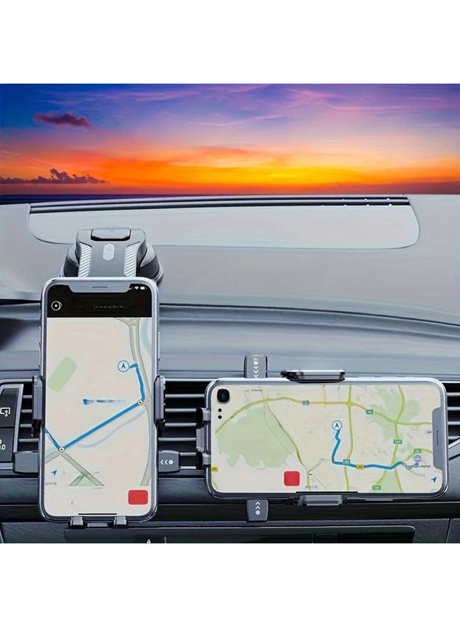 Universal Black Car Phone Mount Holder Anti Shake Strong Adhesion For All Phones - Image 2