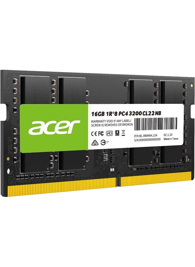 أيسر SD100 16GB DDR4 3200MHz SO-DIMM Laptop RAM, CL22, 1.2V, 260-Pin – BL.9BWWA.213 16 GB - Image 4