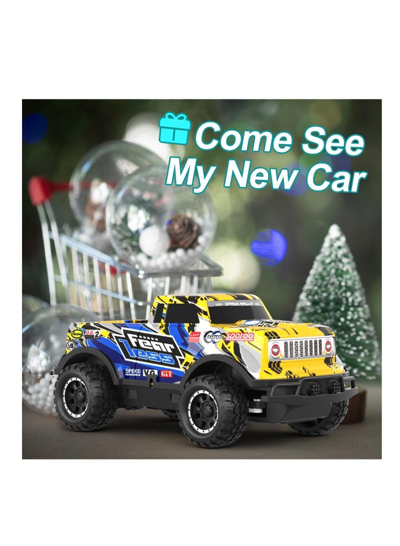 AirYoung Remote Control Car, 1/24 Scale Model Racing Car Toys, RC Car for Kids and Boys with Cool Led Lights, Hobby RC Cars Toys Birthday Gifts for 3-8 Year Old Boys - Image 5