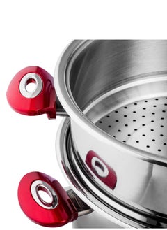 Bowen 2-Layer Stainless Steel Steamer Pot Silver  - Image 3