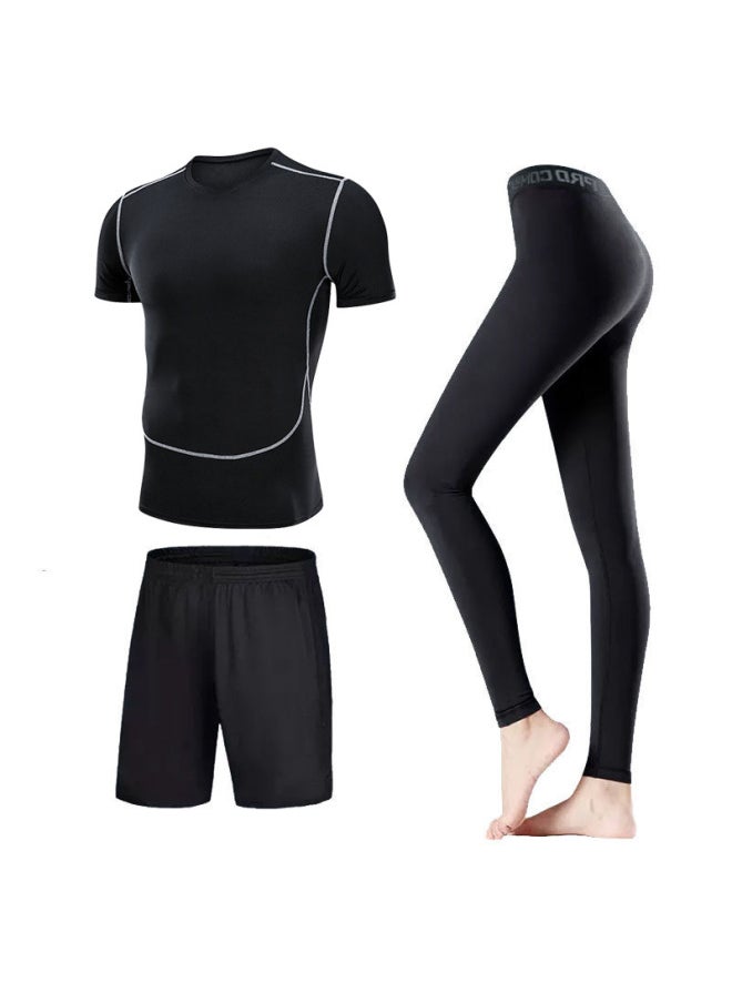 Generic - Swimsuit Women's Split Large Size Conservative Swimming Trunks For Chubby Girls Long-sleeved Trousers For Students Sunscreen Diving Suit-Color:Women-Three-piece (short Sleeve)-Size:XL - Image 1