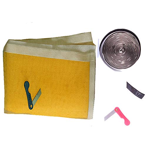 SAI PRASEEDA Mosquito Net for Window with Fiber Glass 4/4feet(120/120cm) 47/47Inches 1 Year Guarantee Already Stitched with Net(Yellow Color) 200GSM No:32 - Image 2