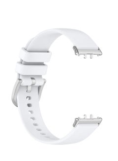 Generic Soft Watchbands Compatible with Samsung Galaxy Fit3 SM-R390 Silicone Sport Wristband Band Replacement Bracelet Quick Release Straps (White)  - Image 3
