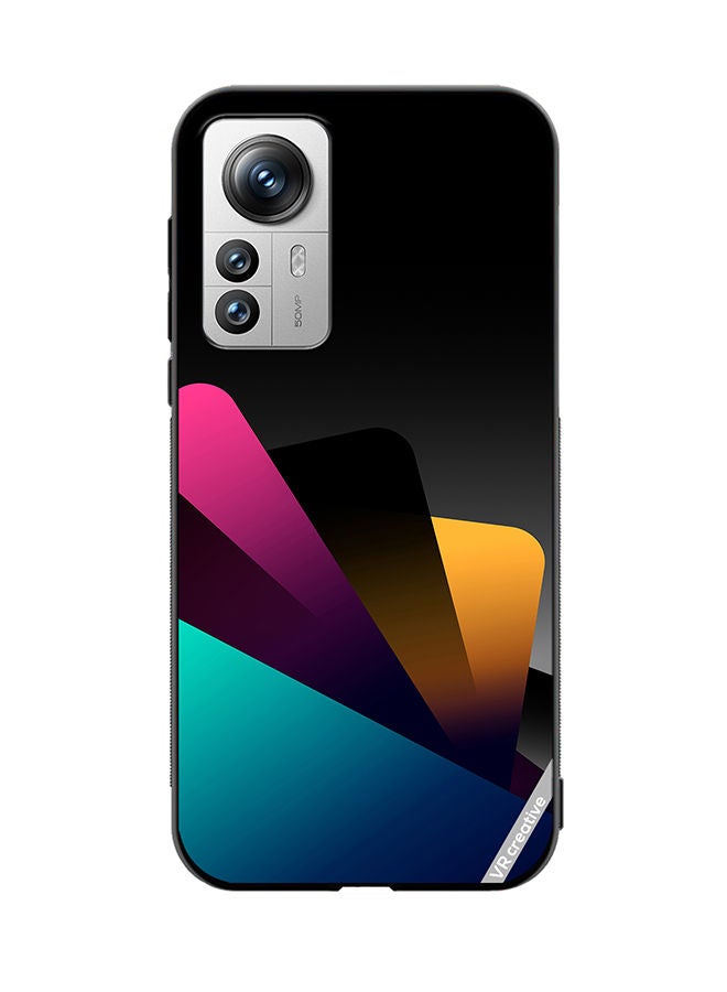 VR CREATIVE Protective Case Cover For Xiaomi 12X Colorful Layers Design Multicolour - Image 1