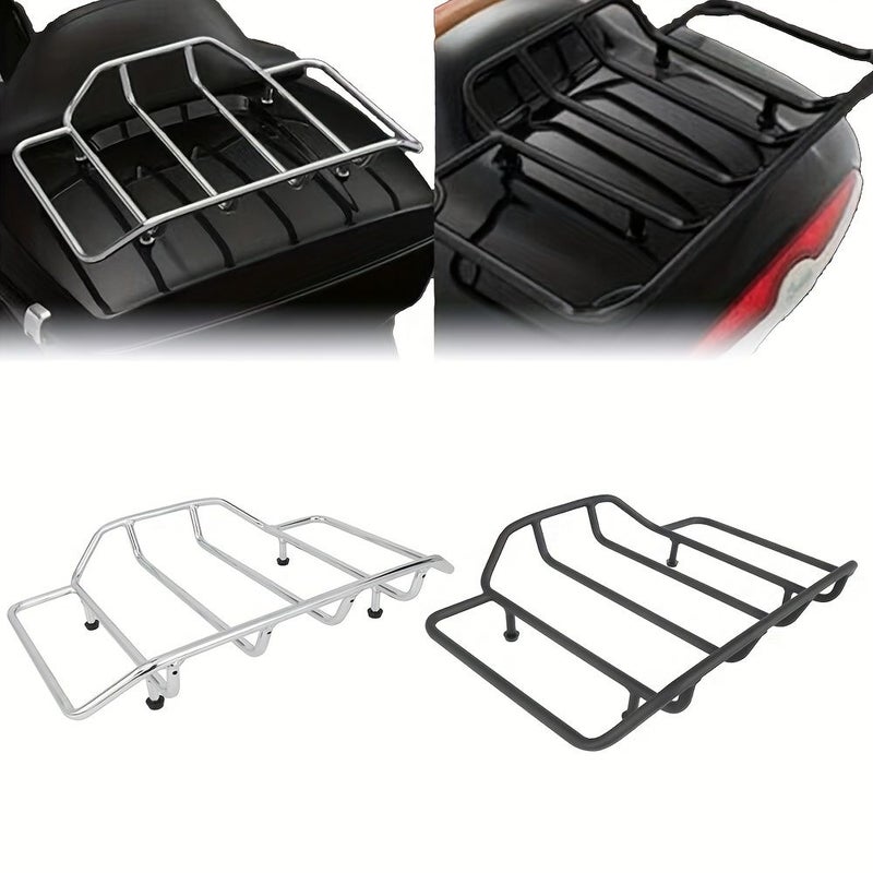 HX Shelf Electroplating Motorcycle Travel Bag Trunk Luggage Rrack Compatible With Touring Tour Pack Road King Street Electra Glide Classic Special FLHR FLHX FLHT 1984 2023 2019 - Image 1