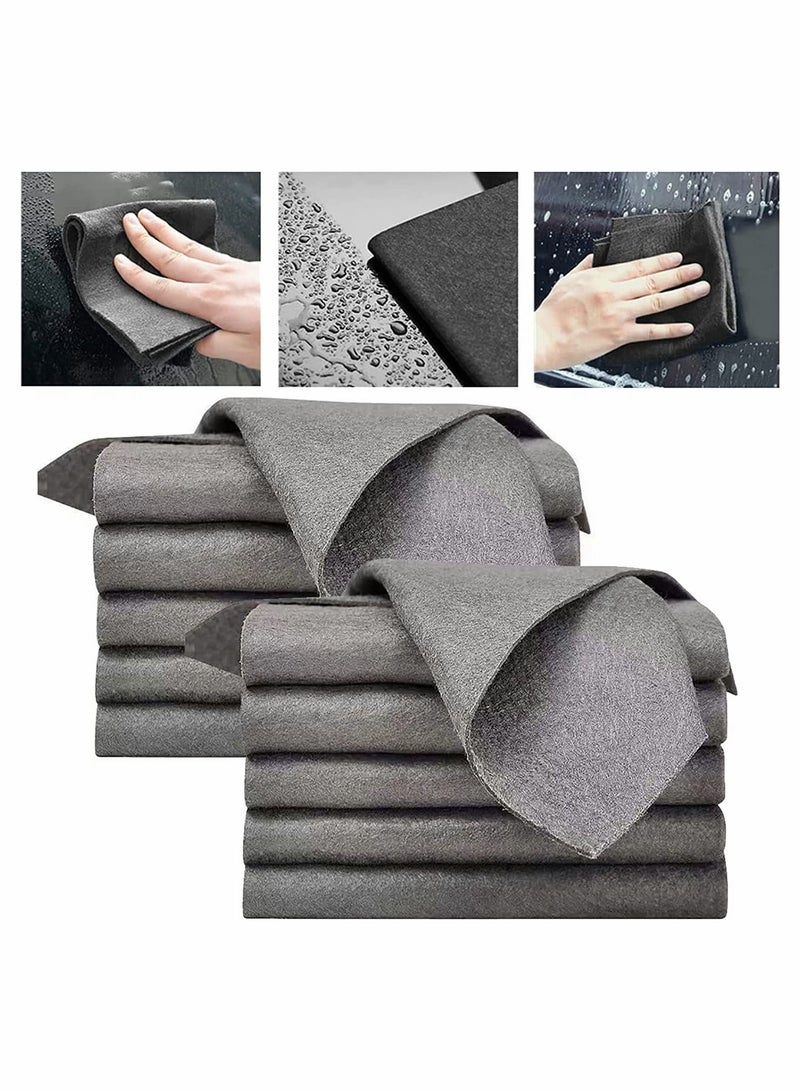 Y&D 10Pcs Magic Cleaning Cloth Thickened Microfibre Cloths Streak Free All Purpose Microfiber Towels Reusable Rag for Kitchen Bathroom Car Glass - Image 1