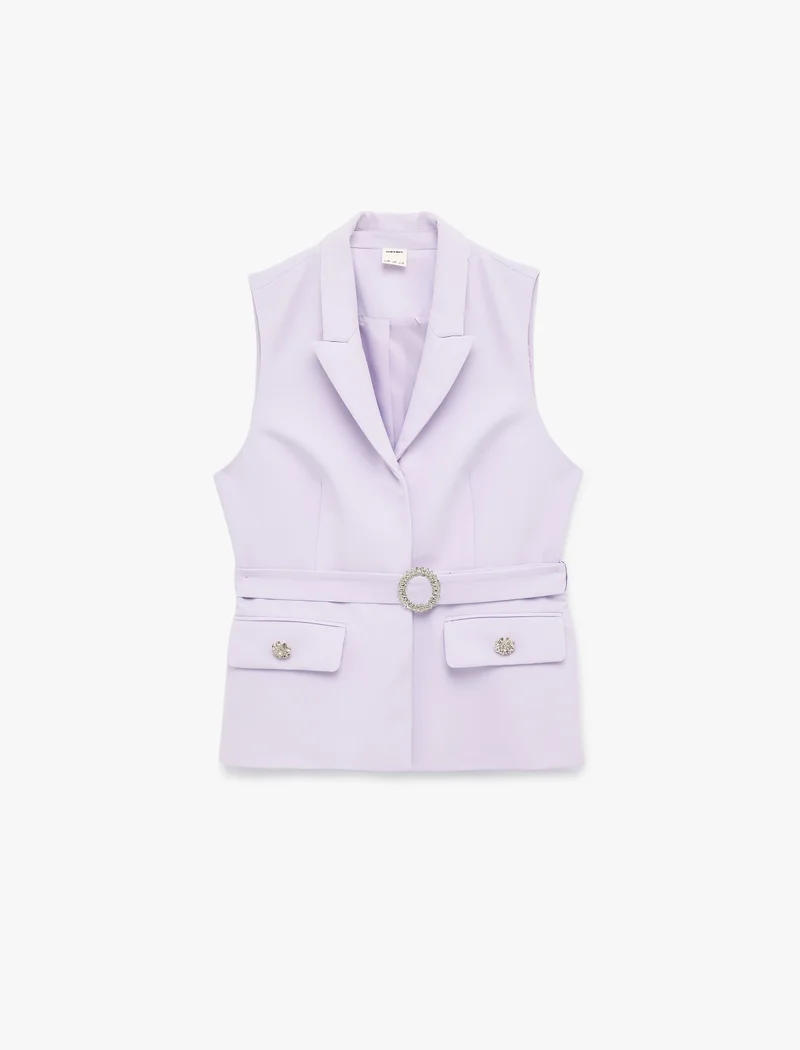 كوتون Long Blazer Vest